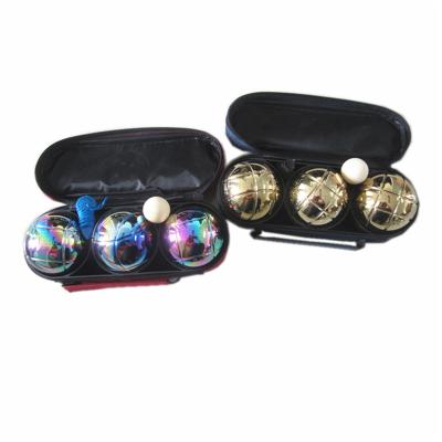 China golden black boules petanque ball bocce ball set for outdoor games for sale