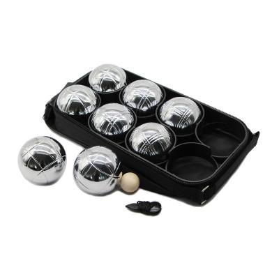 China Bocce Ball Set 73mm Petanque Boules Ball with 8 Silver Balls for Outdoor Game for sale