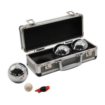 China Petanque Ball Packing-alumminium case, 3 pcs Boules Ball Packing for sale