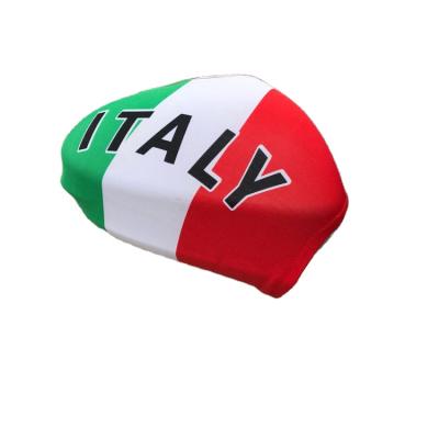 China Polyester And Spandex Italy Car Hanging Side Mirror Flag Cover For National Day for sale