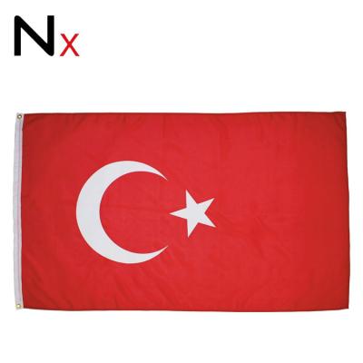 China FLYING National Country Flag of Nuoxin Turkey - 3x5foot poly for sale