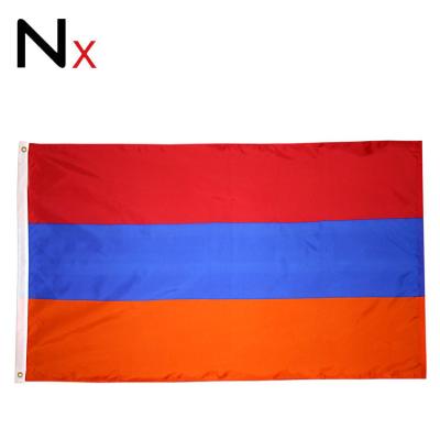 China Custom Line FLYING Nuoxin Soviet Union 90*150 Banner Armenia Flag for sale