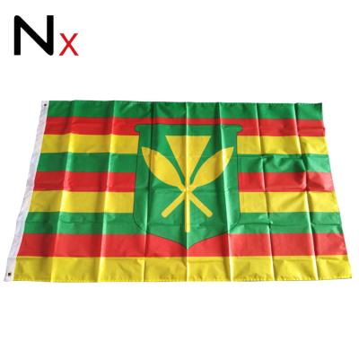 China FLYING Hawaii Kanaka Maoli Flag 3' x 5' - native Hawaiians flags 90 x 150 cm - 3x5 ft banner for sale