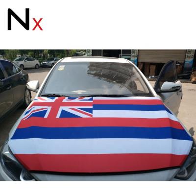 China Hot Selling Digital Printing Hawaii Flag Car Honnet Cover Motor Flag Cover for sale