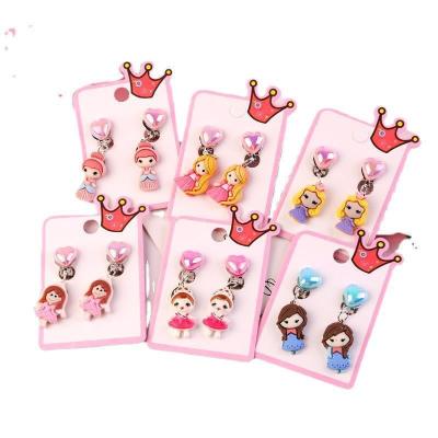 China Cute hot children's cartoon ear clips earrings tao set party gifts fashion to gifts girls earrings ear clips for sale