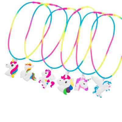 China Toy Hot Party Supplies Children's Necklaces , Customizable Color PVC Necklaces for sale