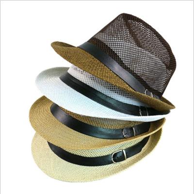 China Soft/Eco/Breathable/Cute Straw Hat For Women Beach Hats Summer Sun Panama Floppy Wide Brim Fedora Cap UPF50+ for sale