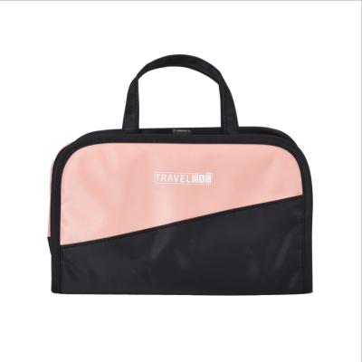 China New Arrival Waterproof Fashion Portable 2 2 Casual Foldable In 1 Set Women Sweeps Portable Storage Rack Cosmetic Bag for sale