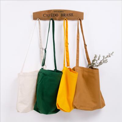 China 12oz Cotton Canvas Shoulder Cross ECO TOGGLE BAG - Casual Body Shoulder Hobo Bags Fashion Unisex Student Bag Cheap Daily Lady Shopping Bag for sale