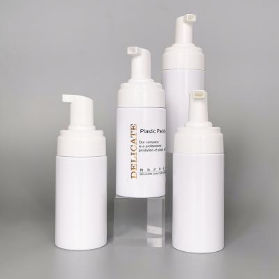 China Factory Packaging Famous Brand OEM Cosmetics Skin Care Products 100ml In Bath Stock Pack White Plastic ACP Foam Bottle for sale