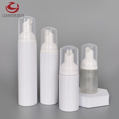 China Packaging Cosmetics Empty 50ml 100ml Plastic Pump Bottle Custom Foaming Hand Sanitizer Lotion Plastic Empty Cosmetic Bottle In Stock for sale