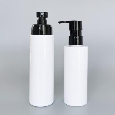 China Cosmetics Packaging Glass Looking Biodegradable Recycle Custom Cosmetic Twist Bottles Pet Packaging Bottle With Aluminum Cap for sale