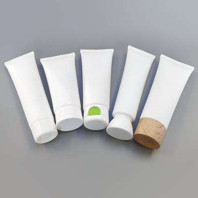 China Eco Friendly Packaging Cosmetics Biodegrade PE 30g - 200g Soft Tubes Custom Tube Packaging for sale