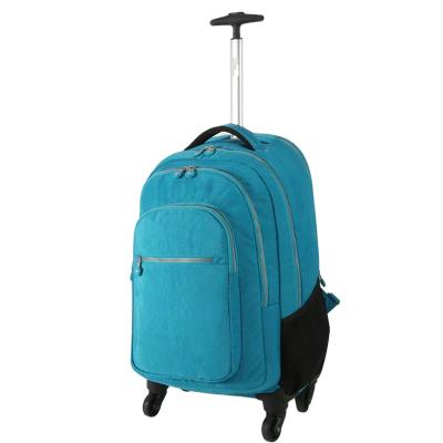 China Waterproof Wheeled Backpack Laptop Backpack With Wheels Rolling Travel Backpack Trolley Luggage Suitcase Business Compact Bag for sale