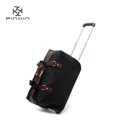 China Water Resistant Customized New Design Black Luggage Bag Travel Trolley Luggage Travel Bag Trolley for sale