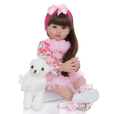 China stuffed & Plush Toy 60cm Cloth Body Vinyl Reborn Baby - Doll Toys For Girl Princess Doll Baby Toy Exquisite Play Room Toy For Child Birthday Gift for sale