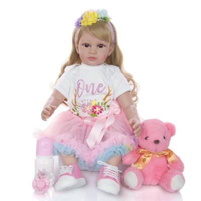 China stuffed & Plush Toy 60cm Cloth Body Reborn Baby - Doll Toys 24 Inch Fashion Princess Dolls Babies Kid Birthday Gift Living Room Girl Toy Bonecas for sale