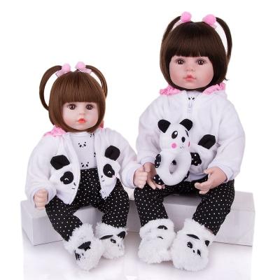 China stuffed & Reborn Realistic Plush Toy KEIUMI Baby Doll Cloth Body Stuffed Realistic Babies Doll Toy Wear Panda Clothing Kid Christmas Birthday Gifts for sale