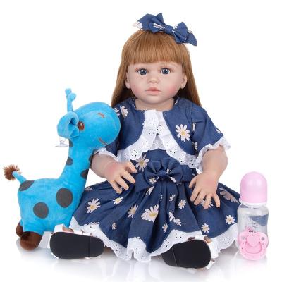 China stuffed & Princess Toddler Bebe Doll Reborn Toy For Realista Babies Toy KEIUMI 57CM Plush Full Silicone Reborn Baby Doll Kids Birthday Gift for sale