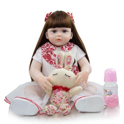 China stuffed & KEIUMI Dropshipping Plush Toy Realistic Princess Bebe Newborn Menina For Children 23 Inch Full Body Silicone Reborn Doll Educational Gifts for sale