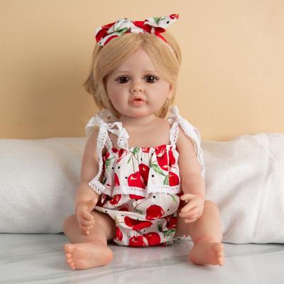 China stuffed & KEIUMI 55cm Soft Face Plush Toy Full Silicone Vinyl Reborn Baby Dolls Betty Doll Toys Soft Realistic Playmate for Girls Birthday Gift for sale