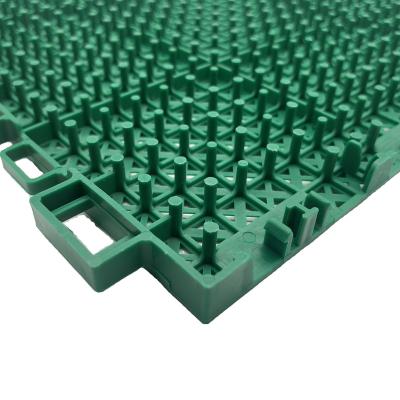 China Factory outlet basketball court tile cheap artificial grass interlocking decking tile for you UV resistant plastic flooring for sale