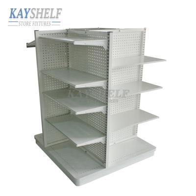 China Show Size Grocery Bulk Food Customized Display Racks Gondola Shelving Metal Supermarket Shelf For Sale for sale