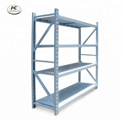 China Corrosion Protection Heavy Duty 4 Layer Warehouse Storage Display Rack Shelves for sale