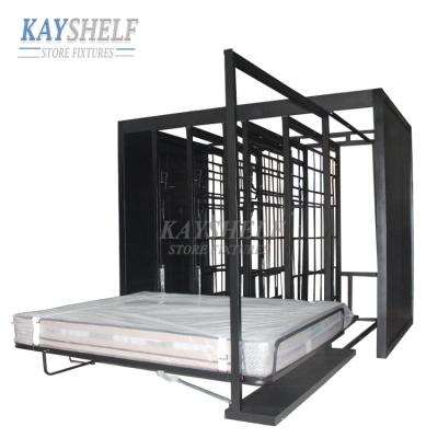 China Easy Assembly Function Good Showroom Mattress Store Show Display Mattress Stand Display Rack for sale