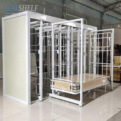 China Durable KAYSHELF Custom Design Portable Sliding Mattress Display Racks Represent Showroom Or Store Display for sale