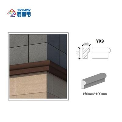 China Lightweight / High Simulation Level / 2021 Decorative Waist Waterproof Artificial Stone Panels For Exterior Walls Cornice Molding for sale