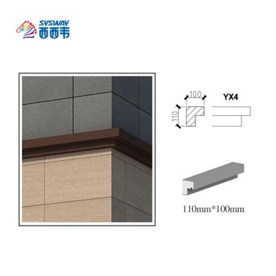 China Lightweight / high level of simulation / waterproof non-combustible materials foamed ceramic waist siding moldings artificial stone cornice for sale