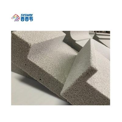 China Lightweight / High Standard Of Simulation / Waterproof Traditional Stone Wall Panels Artificial Plastic Wall Mount Cornice Mold for sale