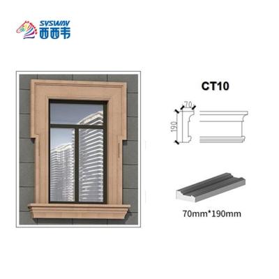 China Lightweight / High Simulation Level / Waterproof Hot Selling Customized Artificial Stone House Window Curtain Cornice Panels for sale