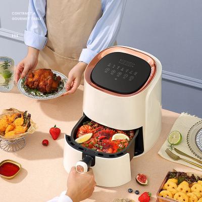 China Hotel Home Kitchen Appliances Small Air Fryers 4.5L Electric Smart Air Fryer Digital for sale