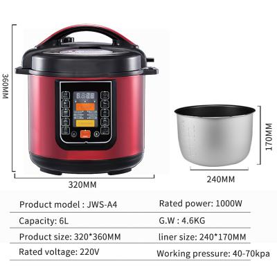 China Multifunctional Hotel Modern Design Weight 4.6Kg Economical Multi Cooker Electric Pressure Cooker for sale