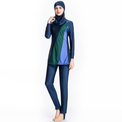 China Anti-Bacterial 2023 New design Custom Plus Size Muslim Swimwear Women 3pcs Hijab Islamic Swimsuit Full Cover for sale