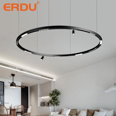 China Modern ERDU Outdoor Mounted Recessed Linear Rail Lighting Tuya Smart Led Track Light Magnetic Round Shape Commercial Track Light for sale