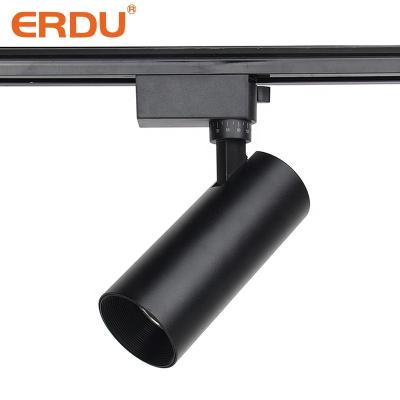 China ERDU Track Rail Mini Cob Spotlight 10w 20w 30w Modern Custom High Quality Linear Aluminum Led Track Lighting System for sale