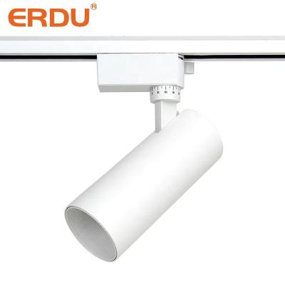 China Rai Square Light ERDU Mini Led Track Spot Light Modern Museum Industrial Track Light System Anti-glare 10w 20w 30w Angle Adjustable Customize for sale