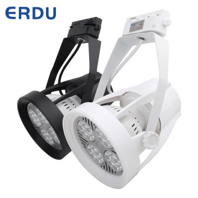 China Modern PAR30 Led Track Light Commercial Linear Black White Minimalism Aluminum Housing Track Light Creative System for sale