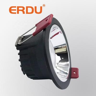 China Modern ERDU Triac Dali 0/10V Tuya App Smart Dimmable RGB Recessed Led Downlight Anti-Glare Trimless Deep Led Downlight for sale