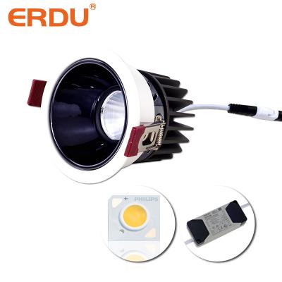 China Modern ERDU Die-Casting Small Led Element Spot Wall Seal Aluminum Housing Light Anti-glare Ceiling Led Recessed Spot Light for sale