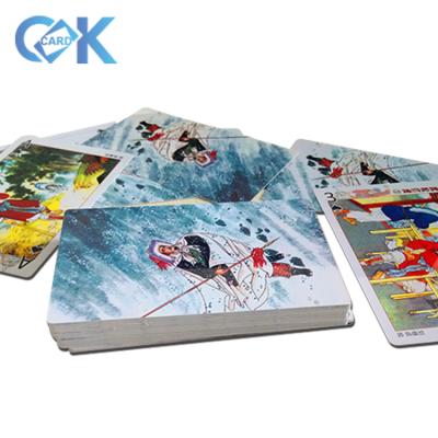 China China paper or plastic supplier provide paper playing cards with logo for best price. for sale