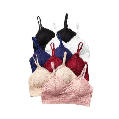 China New QUICK DRY lady summer tie up pad bandeau bra back tube beautiful top women lace up chest wrap for sale