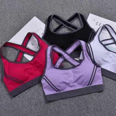 China Vest Style Breathable Professional Wireless Lift Up Shockproof Sports Bra Quick Dry Plus Size Yoga Sports Bras for sale