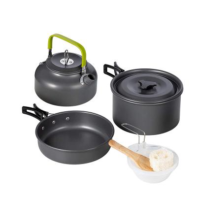 China General Use For Gas And Induction Cooker New Products 2023 Camping Equipment Sticks Non Filter Cookware China Direct Buy China Camping Goods Camping Cookware Kit for sale