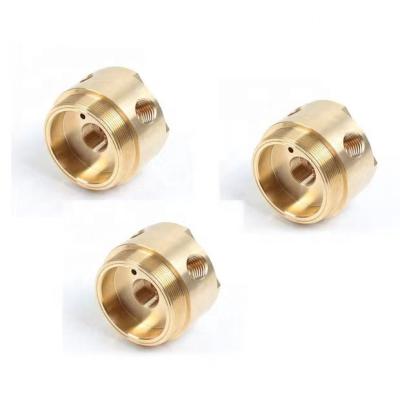 China CNC Machining Aluminum Metal Mild Steel Turning Spindle With Gold Vacuum Plating Precision Custom Machining Service for sale