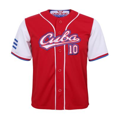 China OEM Fashion Leisure Antibacterial Custom Comfortable Deodorization Sublimated Baseball Uniform for sale