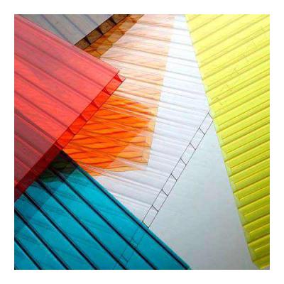 China Contemporary High Quality Hollow Polycarbonate Sheet Colored Cellular Polycarbonate Sheet For Roofing Greenhouse for sale